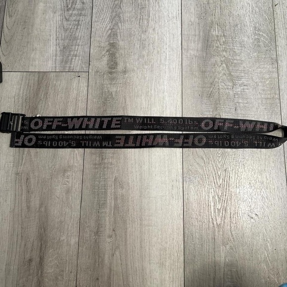 Black and white Off-White belt MEN SIZE 34
